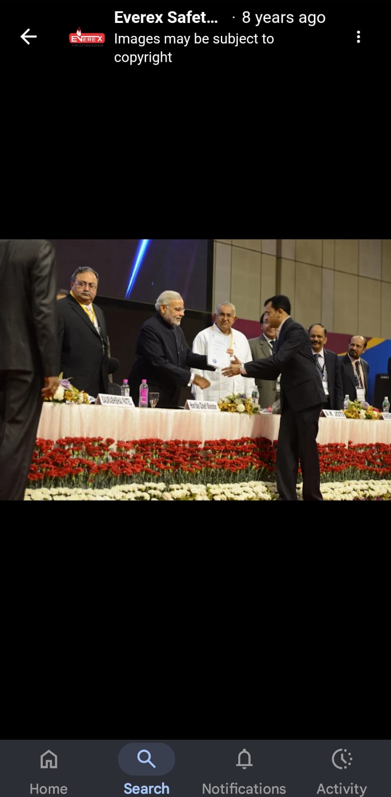 Everex Safetech team meeting with Honorable Prime Minister Narendra Modi
